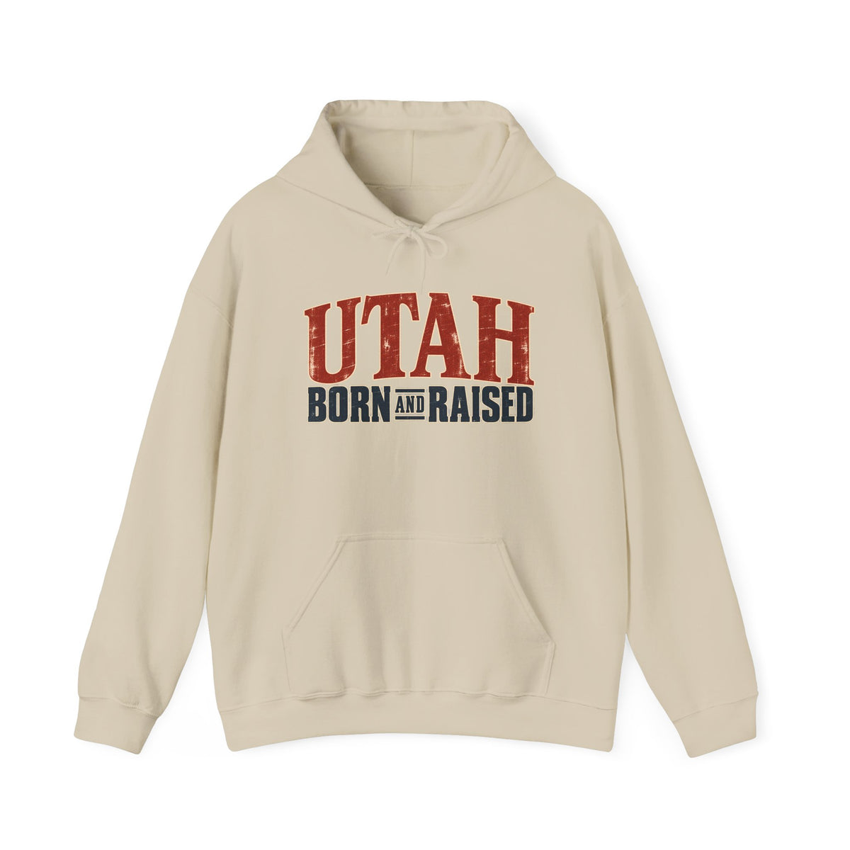 Utah Born and Raised Premium Heritage Unisex Hoodie Graphic