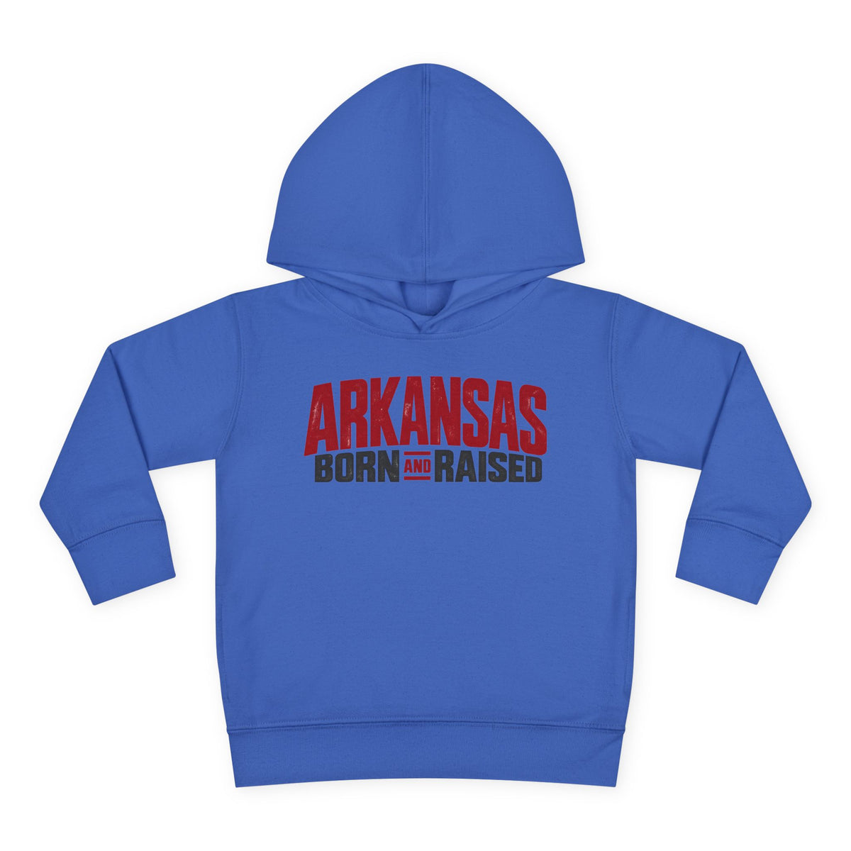 Arkansas Born and Raised Modern Streetwear Unisex Toddler Pullover Fleece Hoodie
