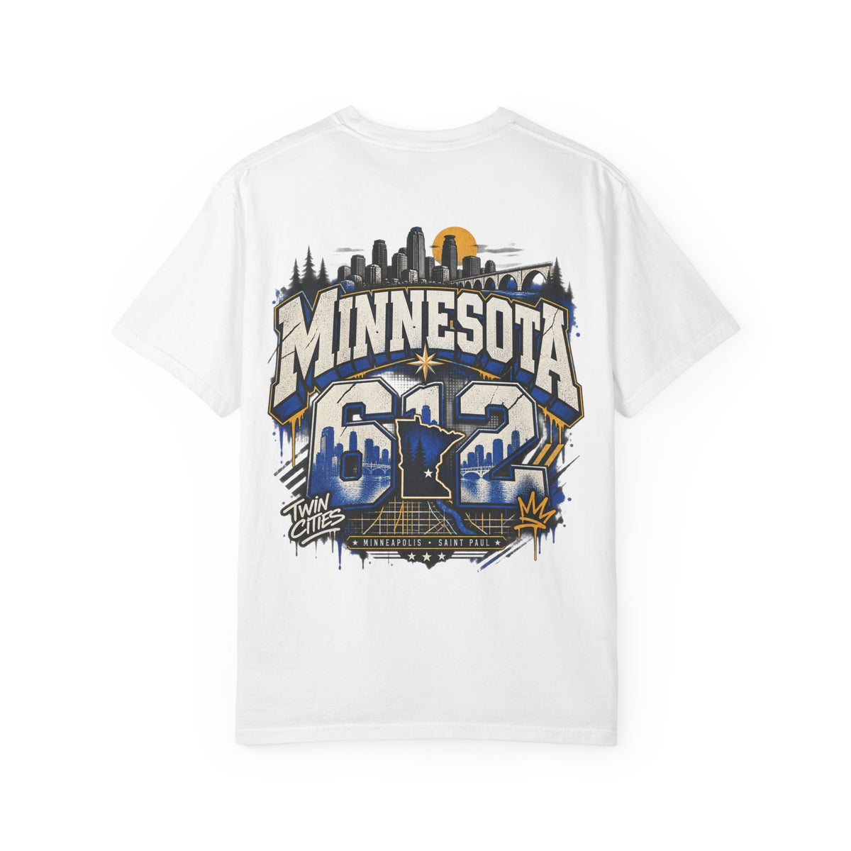 Minnesota 612 Unisex Comfort Color 1717 Streetwear Graphic Tee