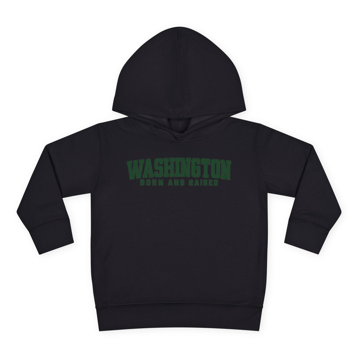 Washington Born and Raised Minimal Modern Unisex Toddler Pullover Fleece Hoodie