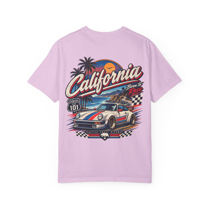 California 1980s Racing  Unisex Comfort Color 1717 Streetwear Graphic Tee