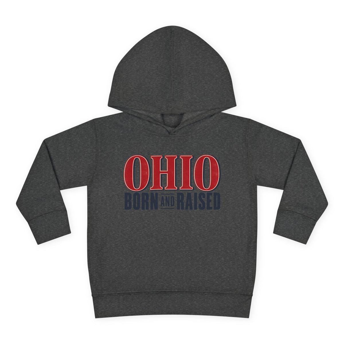 Ohio Born and Raised Premium Heritage Unisex Toddler Pullover Fleece Hoodie