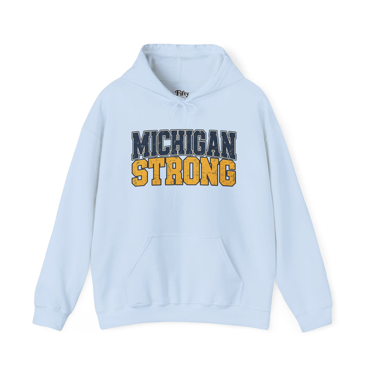 Michigan Strong Unisex Hoodie State Name Graphic