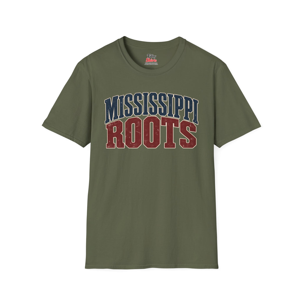 Mississippi Roots Unisex Softstyle T Shirt State Name Graphic Tee