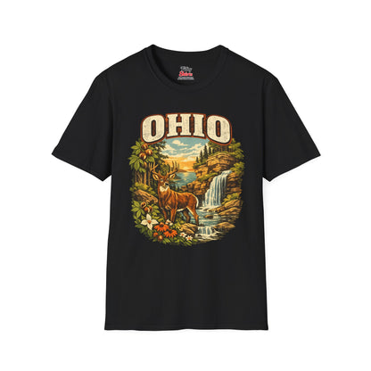 Ohio Wildlife Unisex Softstyle T Shirt State Pride Graphic Tee Collections FS03