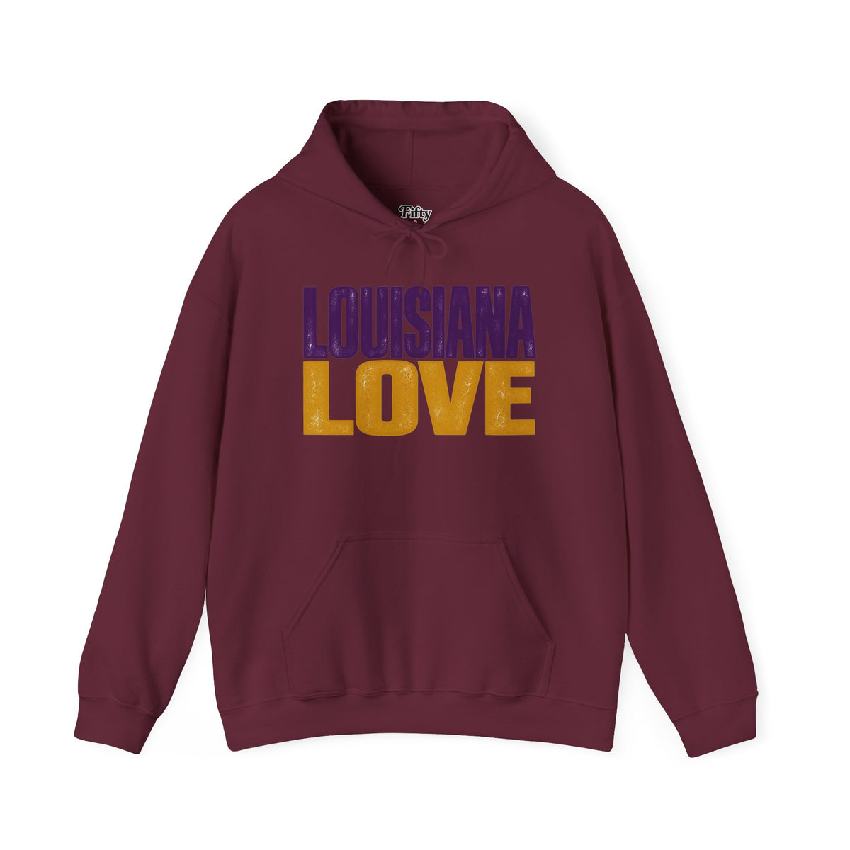 Louisiana Love Unisex Hoodie State Name Graphic