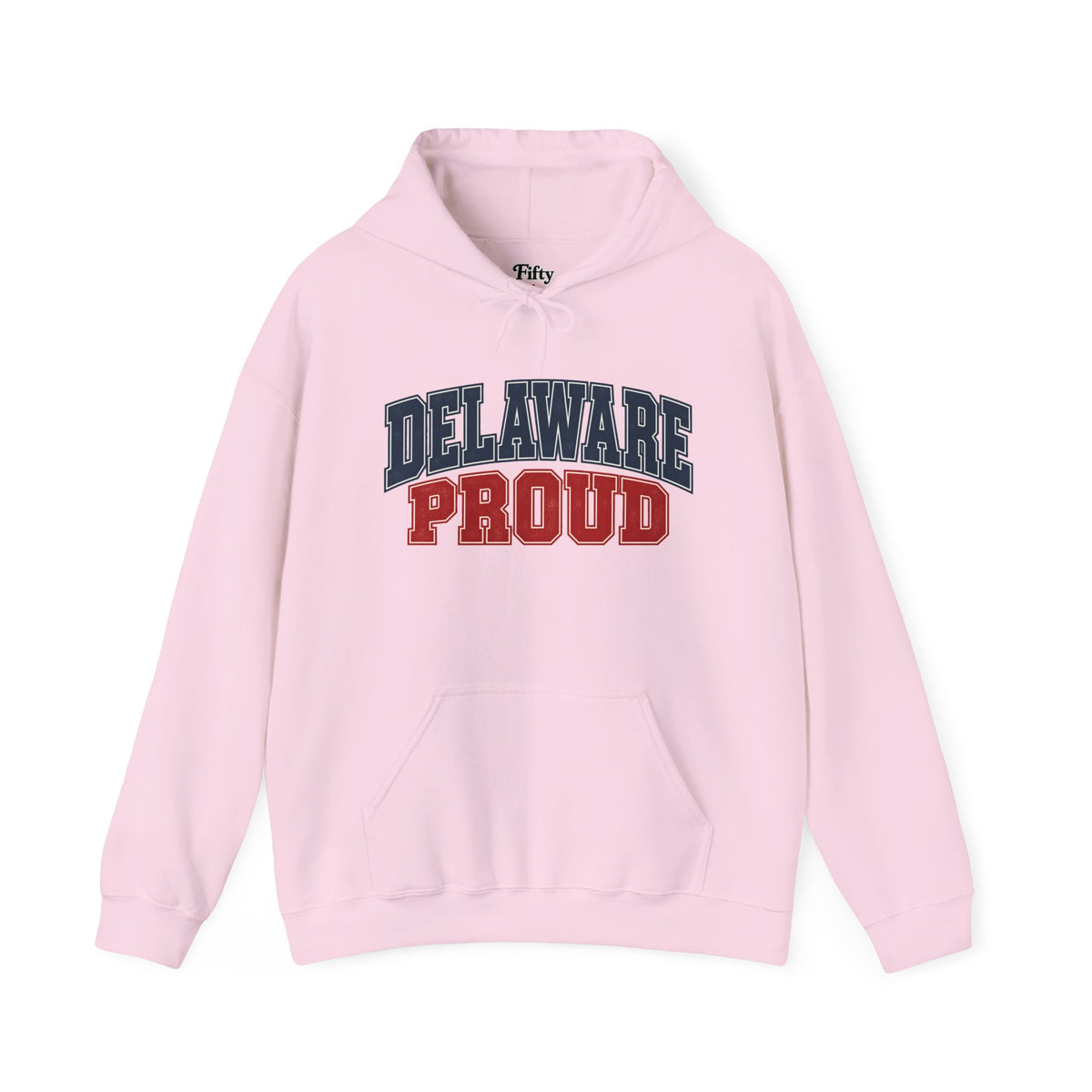 Delaware Proud Unisex Hoodie State Name Graphic