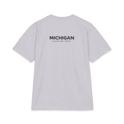 Michigan All State In God We Trust Unisex Max Heavyweight Short Sleeve