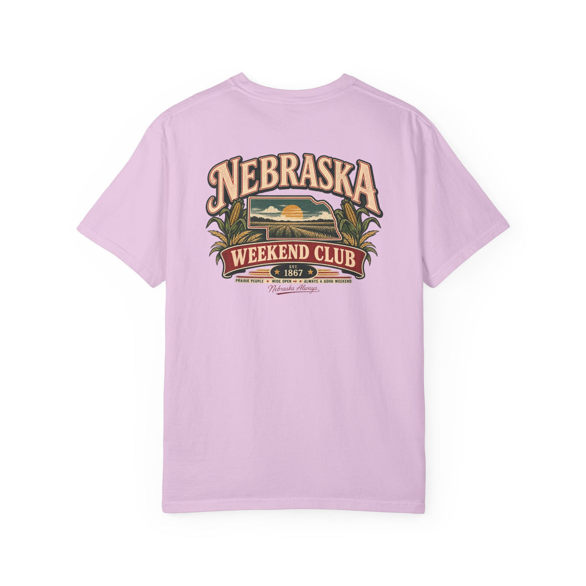 Nebraska Weekend Club Unisex Comfort Color 1717 Streetwear Graphic Tee