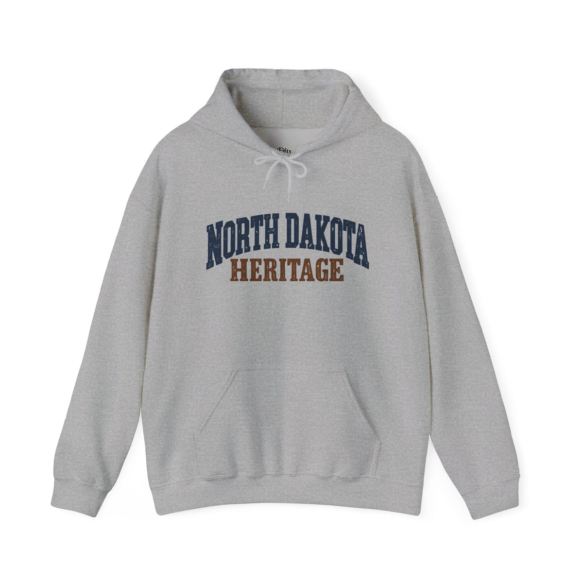 North Dakota Heritage Unisex Hoodie State Name Graphic