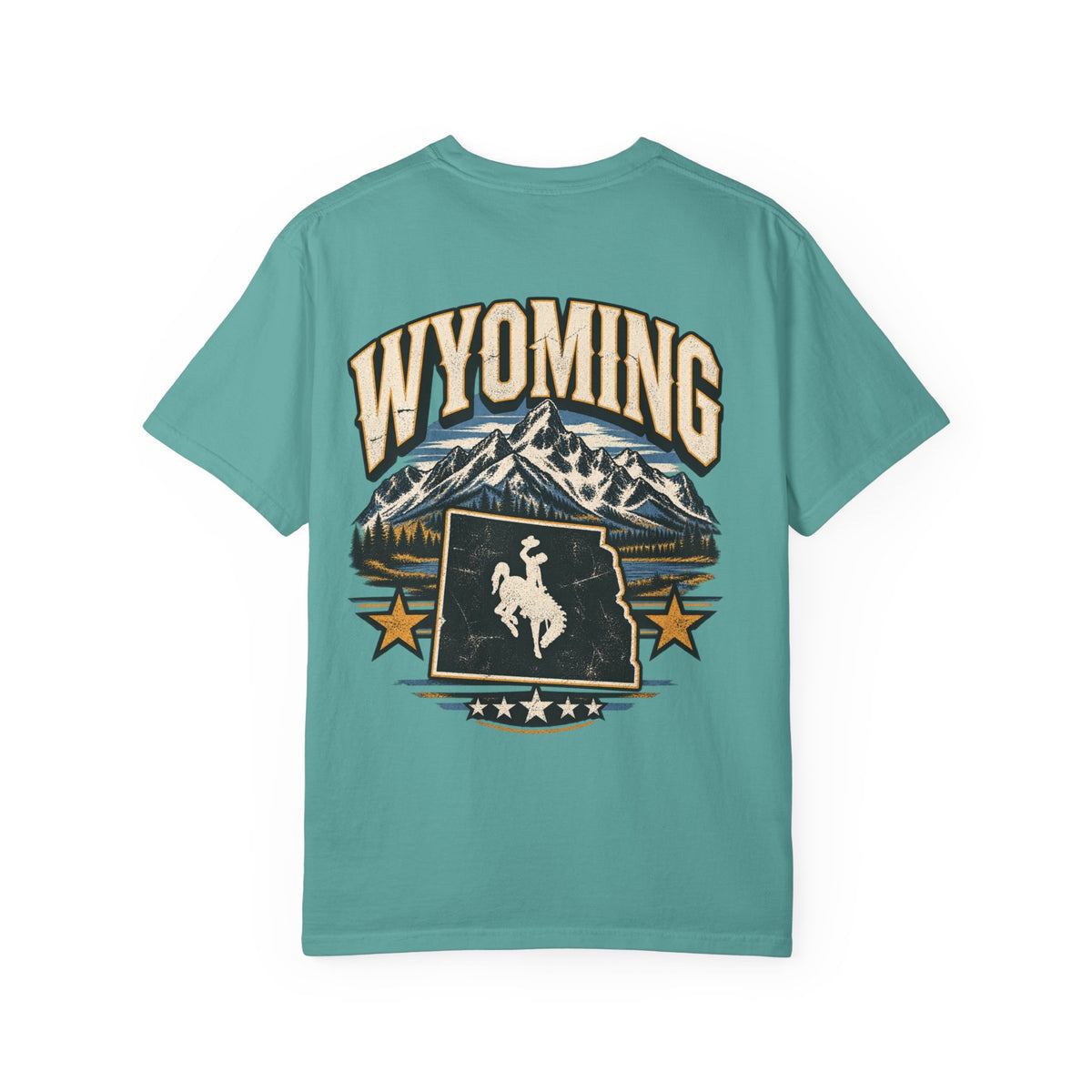 Wyoming State Pride Unisex Comfort Color 1717 Streetwear Graphic Tee