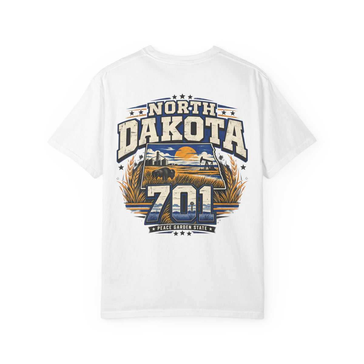 North Dakota 701 Unisex Comfort Color 1717 Streetwear Graphic Tee