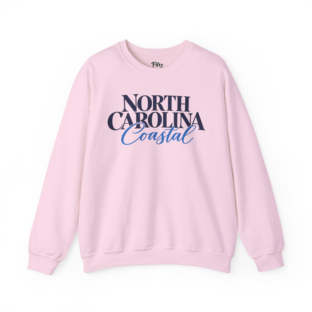 North Carolina Coastal Unisex Crewneck Sweatshirt State Name Graphic