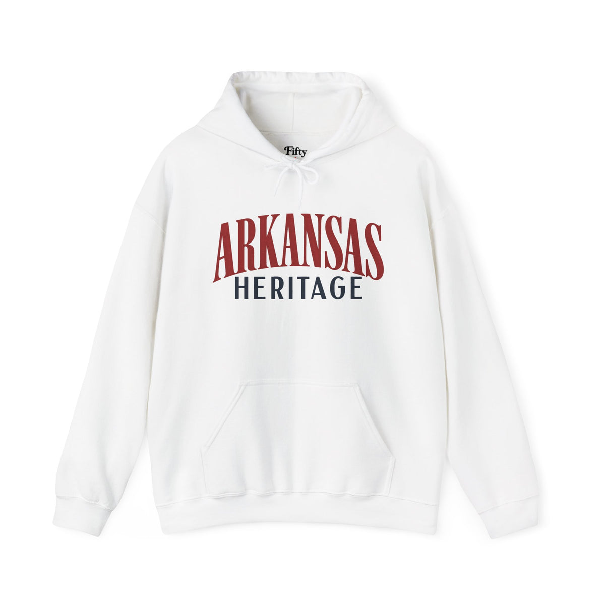 Arkansas Heritage Unisex Hoodie State Name Graphic