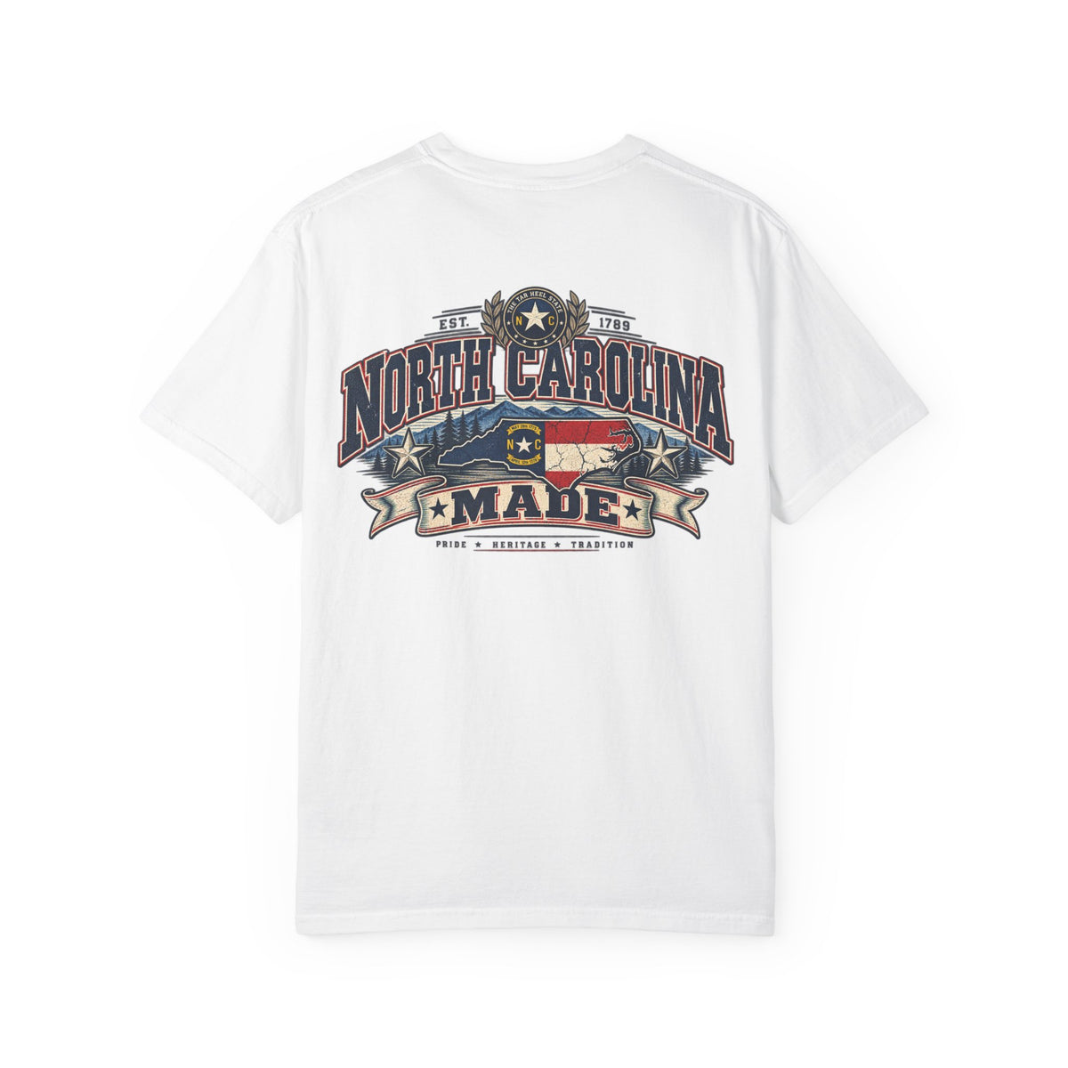 North Carolina Made Unisex Comfort Color 1717 Streetwear Graphic Tee