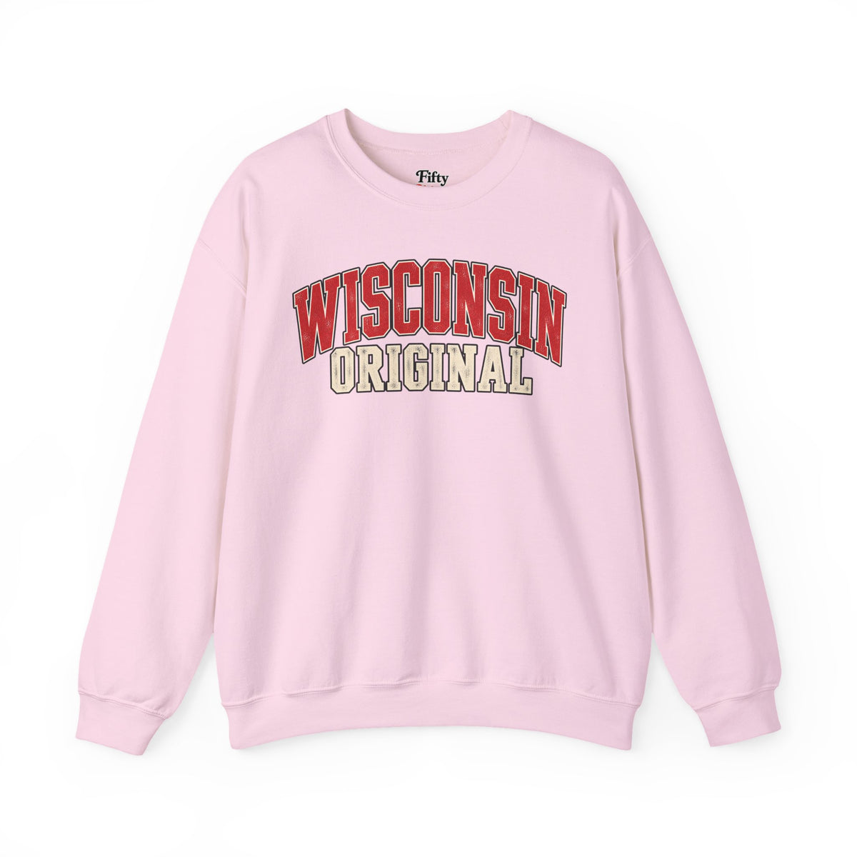 Wisconsin Original Unisex Crewneck Sweatshirt State Name Graphic