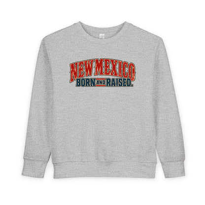 New Mexico Born and Raised Classic Souvenir Unisex Toddler Sweatshirt