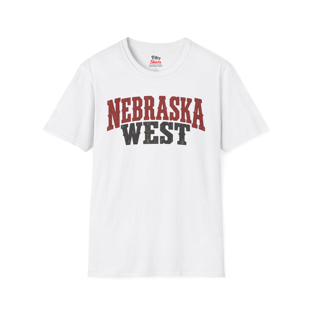 Nebraska West Unisex Softstyle T Shirt State Name Graphic Tee