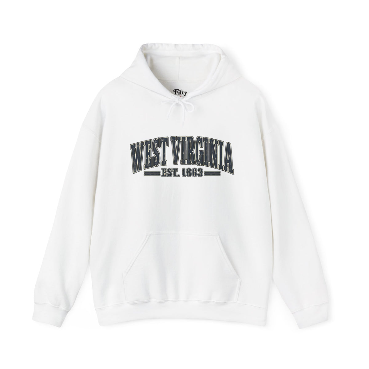 West Virginia Est 1863 Unisex Hoodie State Name Graphic