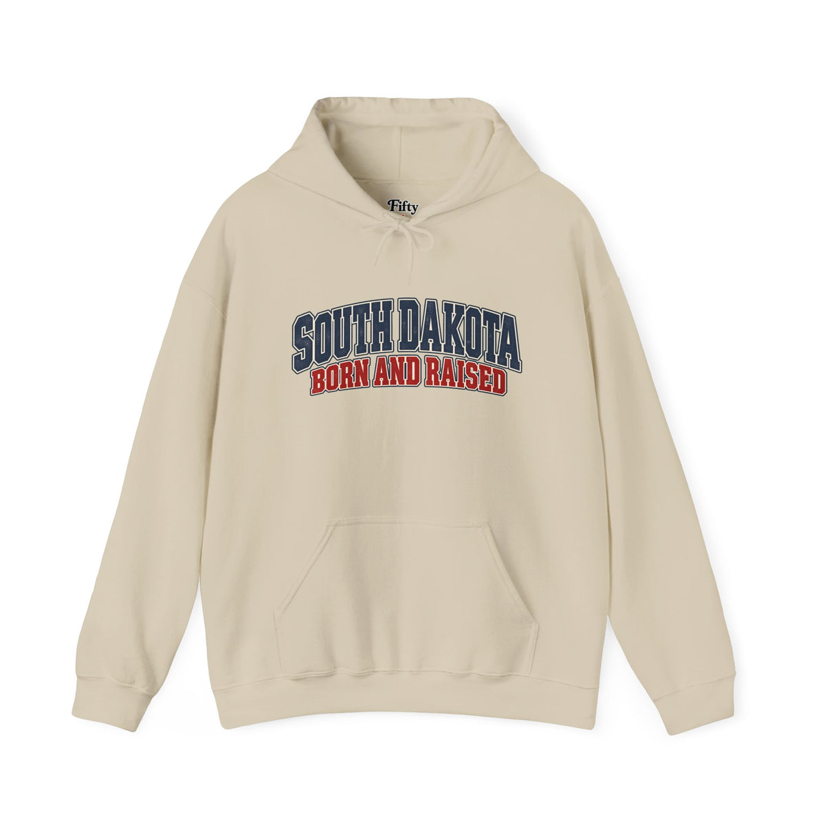 South Dakota Born and Raised Classic Collegiate Unisex Hoodie Graphic