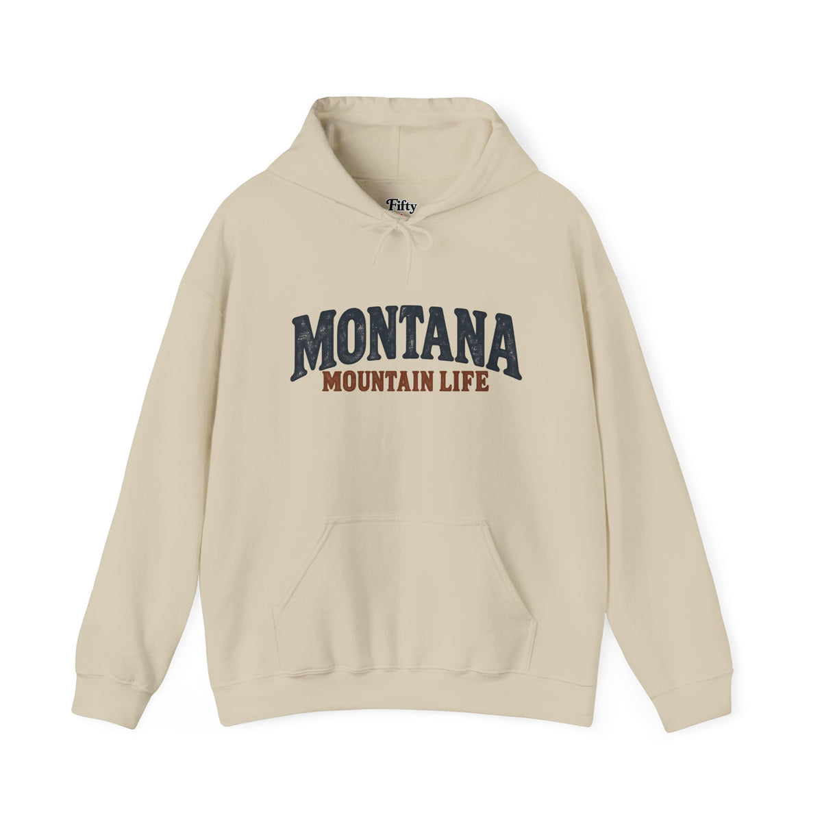 Montana Mountain Life Unisex Hoodie State Name Graphic