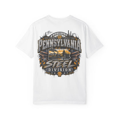 Pennsylvania Steel Division Unisex Comfort Color 1717 Streetwear Graphic Tee