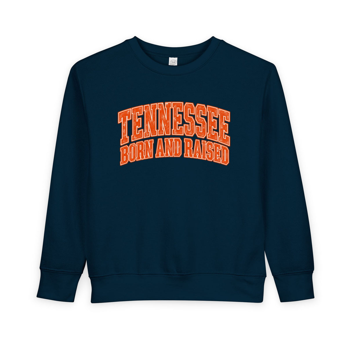 Tennessee Born and Raised Southern Collegiate Unisex Toddler Sweatshirt
