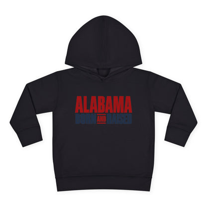 Alabama Born and Raised Minimal Heritage Unisex Toddler Pullover Fleece Hoodie