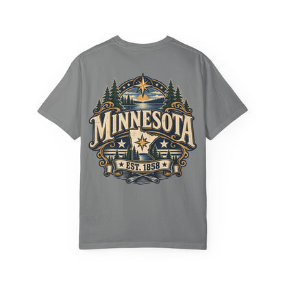 Minnesota Established 1858 Unisex Comfort Color 1717 Streetwear Graphic Tee
