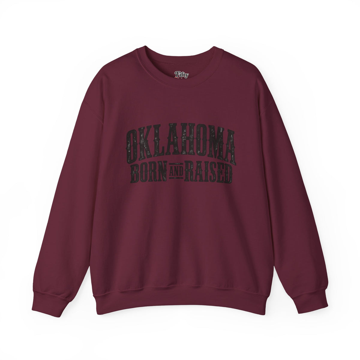 Oklahoma Born and Raised Western Heritage Unisex Sweatshirt Graphic
