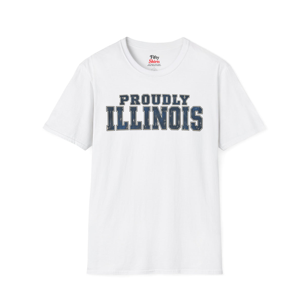 Proudly Illinois Unisex Softstyle T Shirt State Name Graphic Tee