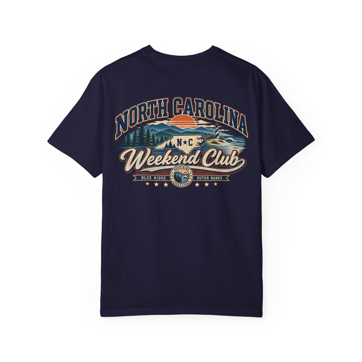 North Carolina Weekend Club Unisex Comfort Color 1717 Streetwear Graphic Tee