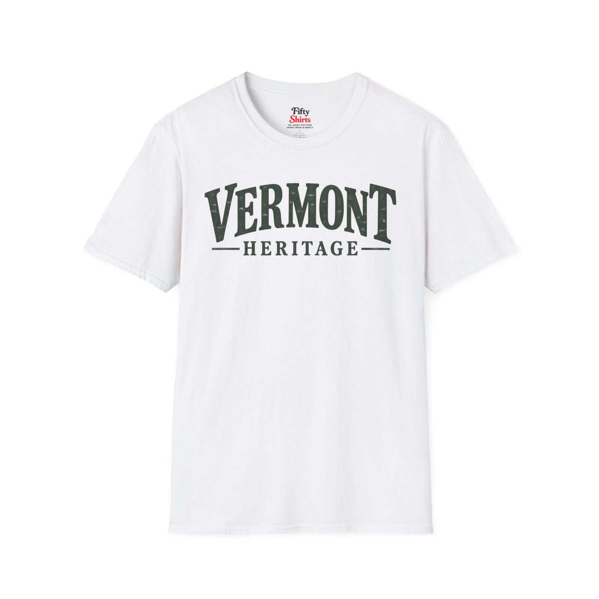 Vermont Heritage Unisex Softstyle T Shirt State Name Graphic Tee