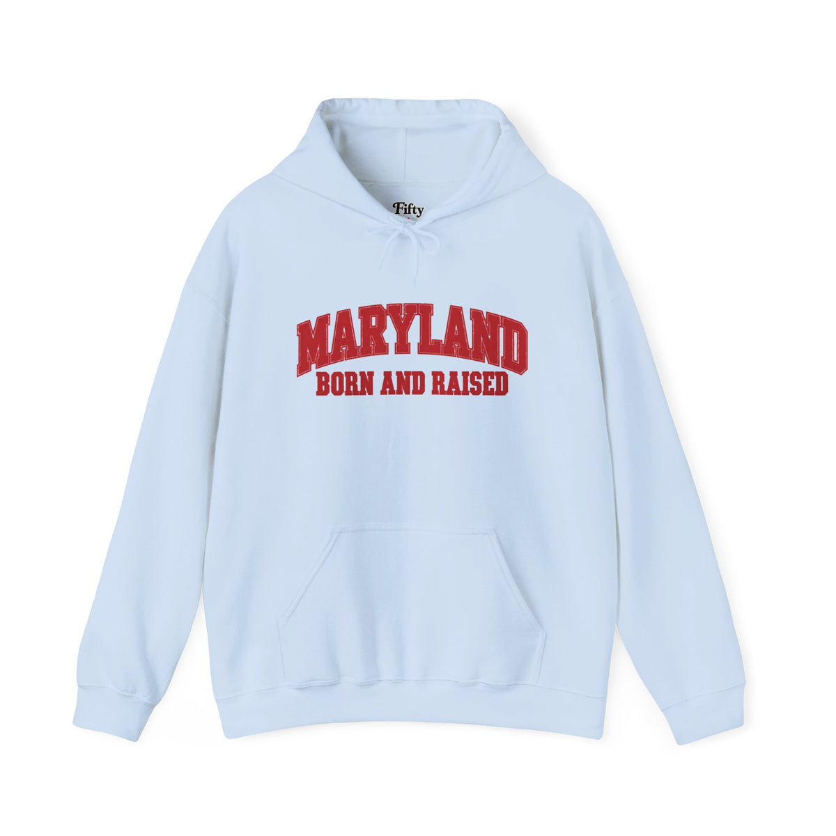 Maryland Born and Raised Classic Collegiate Unisex Hoodie Graphic