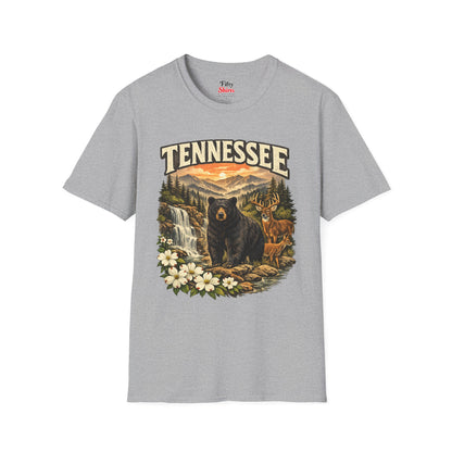 Tennessee Wildlife Unisex Softstyle T Shirt State Pride Graphic Tee Collections FS03