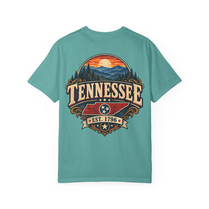 Tennessee Established 1796 Unisex Comfort Color 1717 Streetwear Graphic Tee