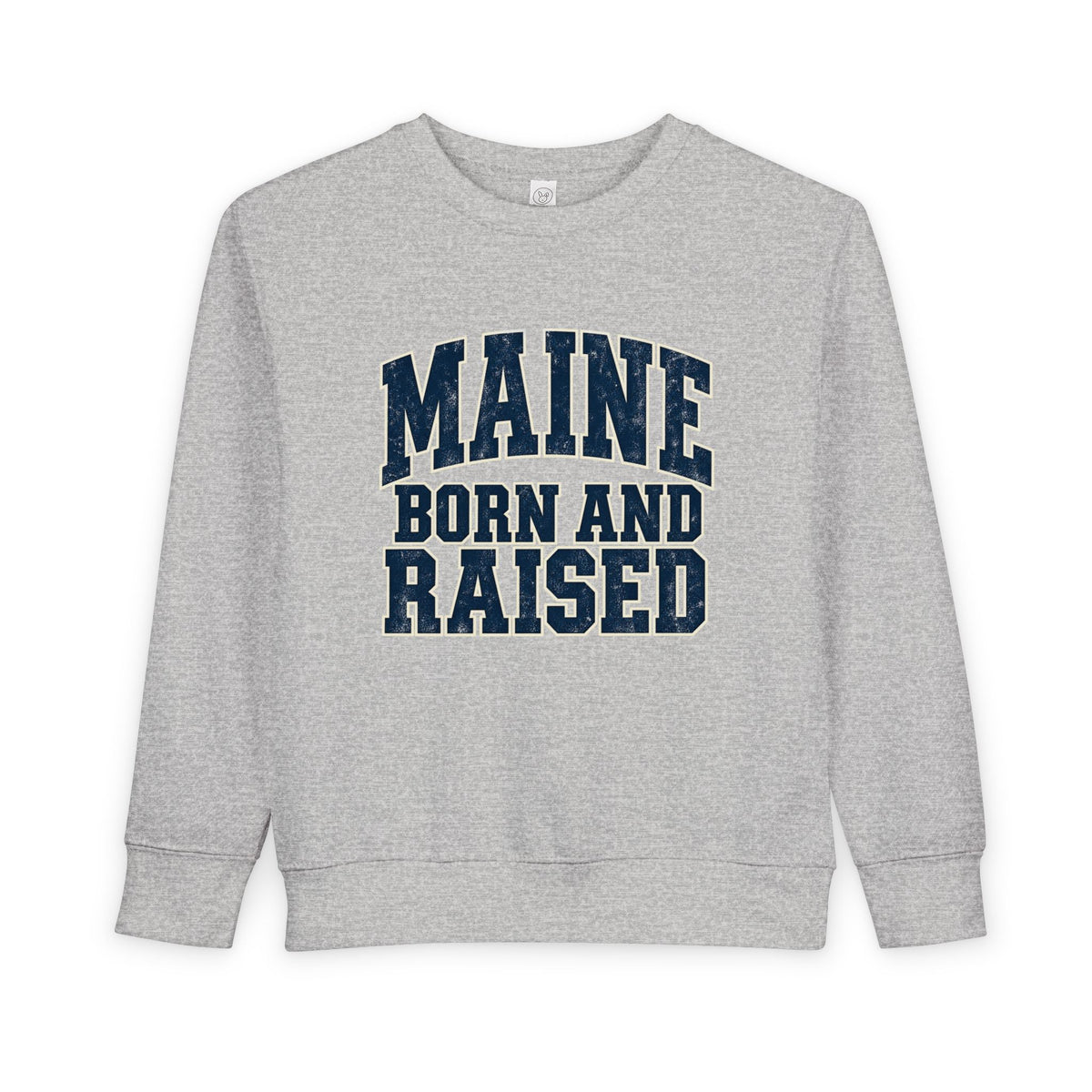 Maine Born and Raised Bold Athletic Unisex Toddler Sweatshirt