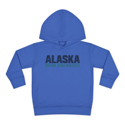 Alaska Born and Raised Modern Streetwear Unisex Toddler Pullover Fleece Hoodie