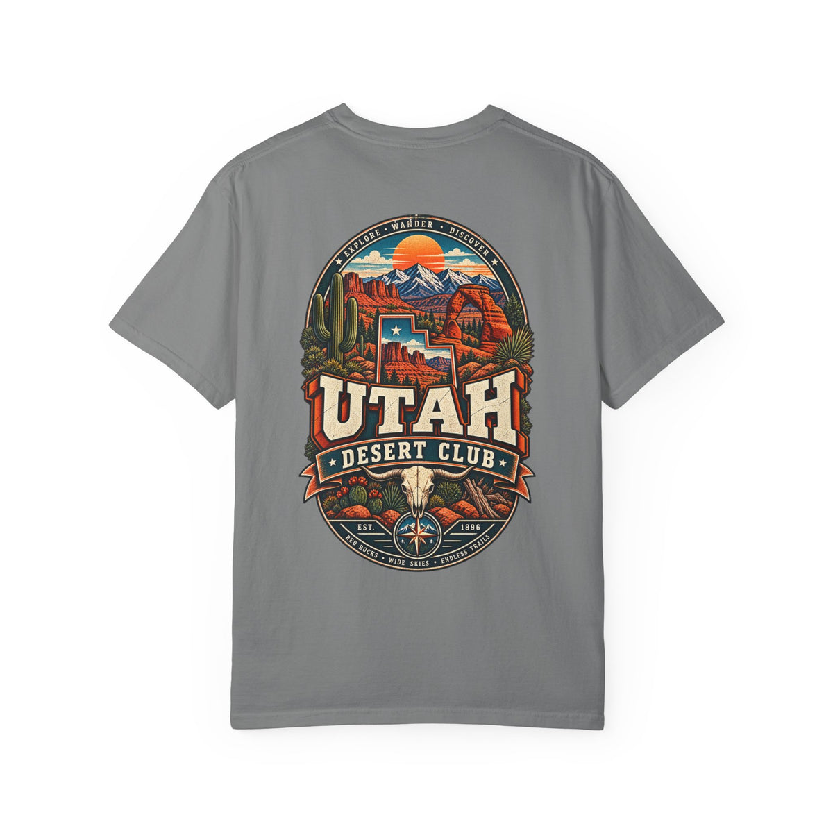 Utah Desert Club Unisex Comfort Color 1717 Streetwear Graphic Tee