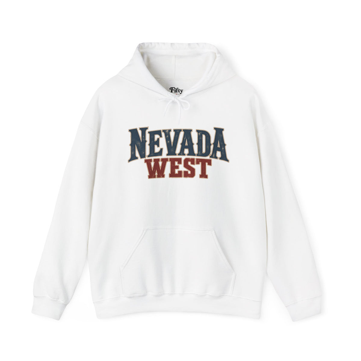 Nevada West Unisex Hoodie State Name Graphic