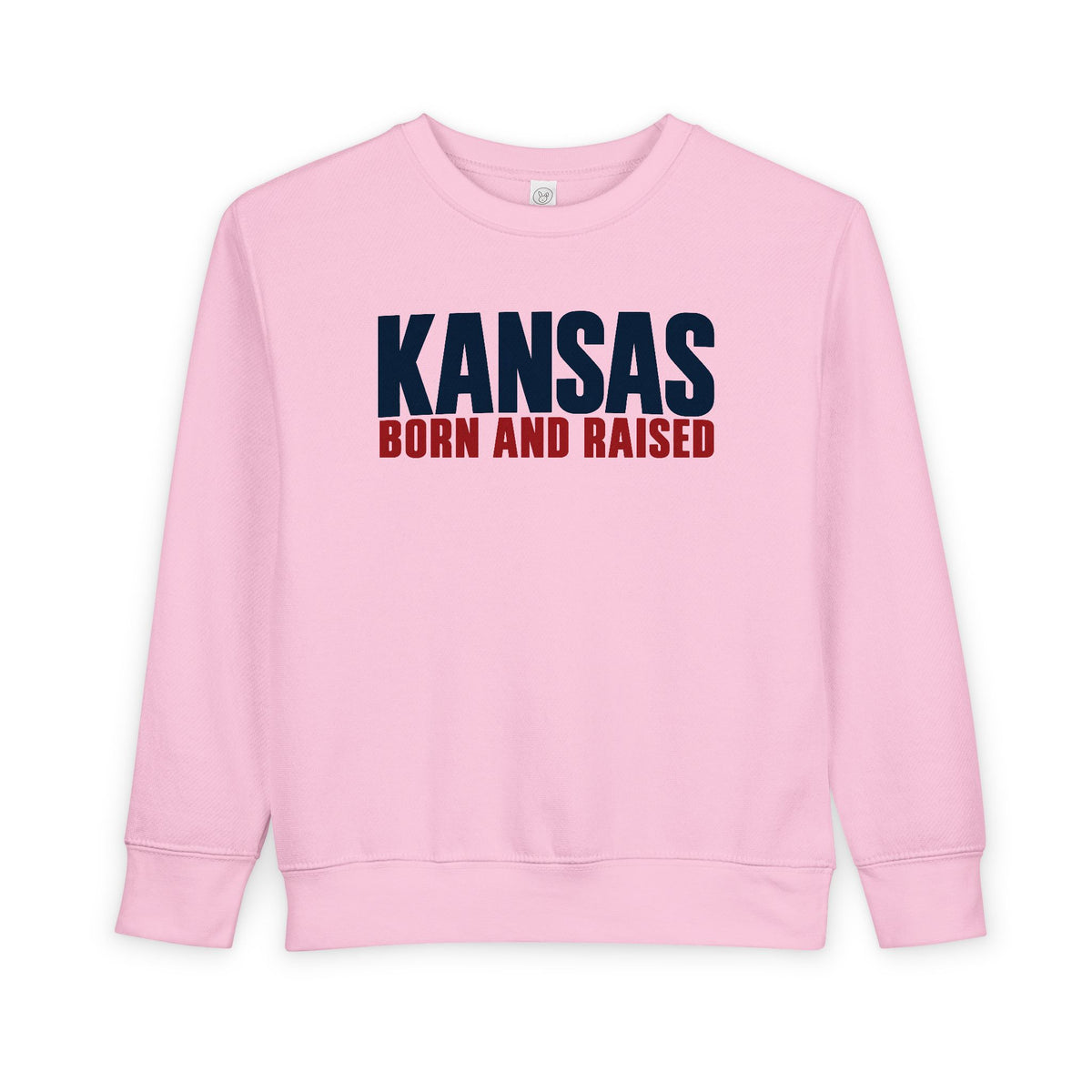 Kansas Born and Raised Modern Heritage Unisex Toddler Sweatshirt