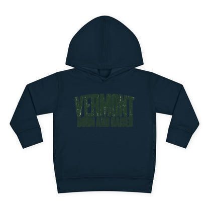 Vermont Born and Raised Modern New England Streetwear Unisex Toddler Pullover Fleece Hoodie