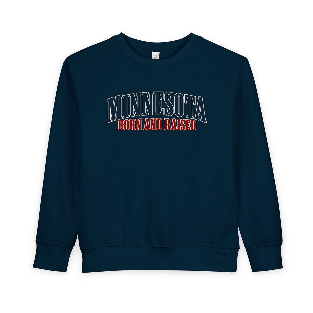 Minnesota Born and Raised Luxury Heritage Unisex Toddler Sweatshirt