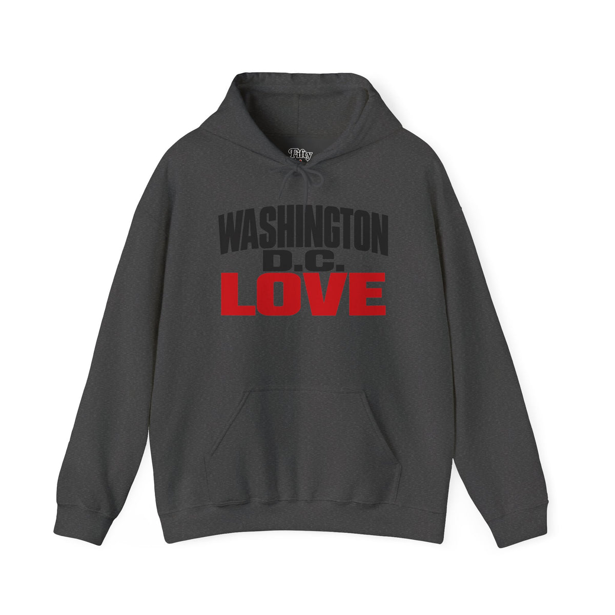Washington DC Love Unisex Hoodie State Name Graphic