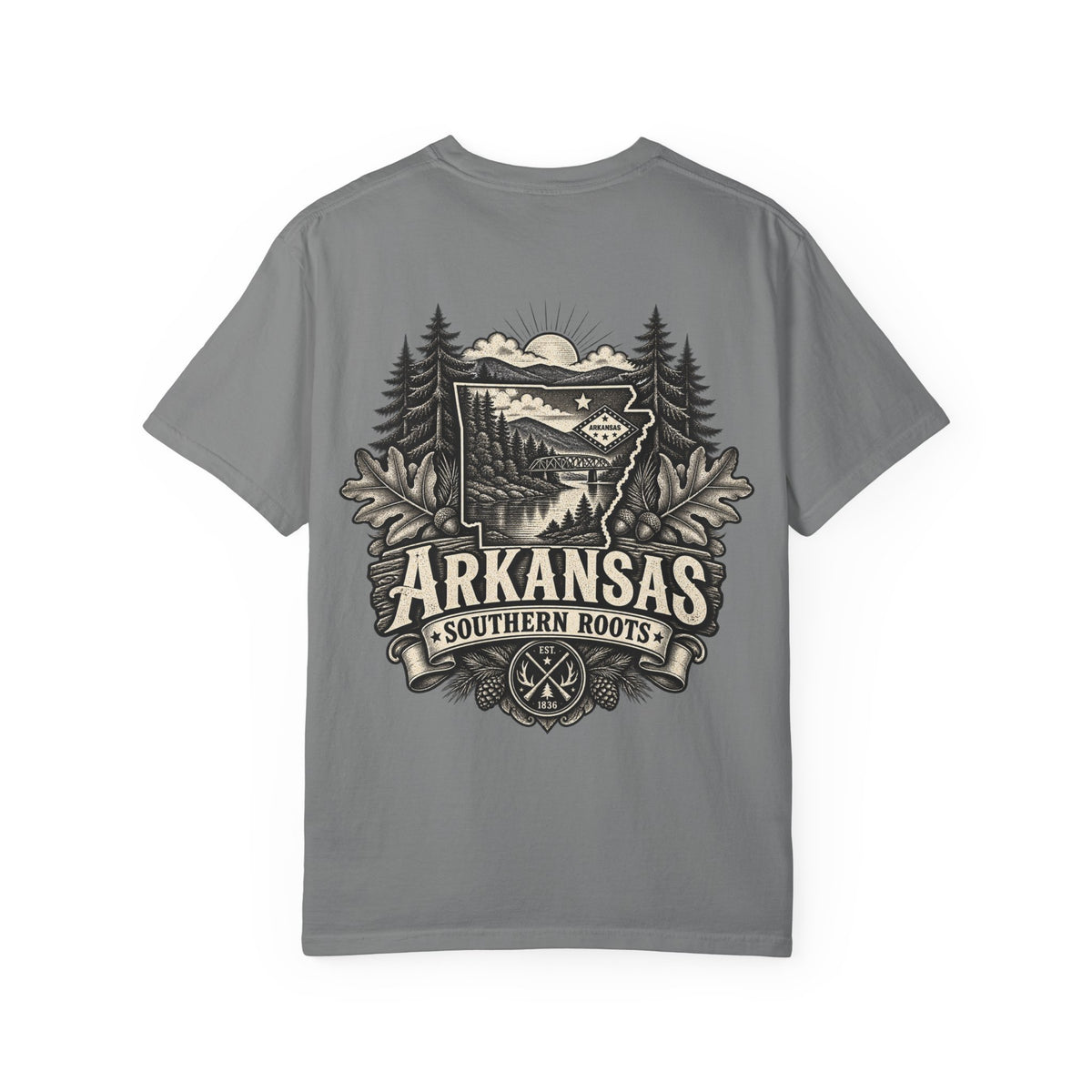 Arkansas Southern Roots Unisex Comfort Color 1717 Streetwear Graphic Tee