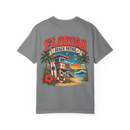 Florida Beach Patrol  Unisex Comfort Color 1717 Streetwear Graphic Tee