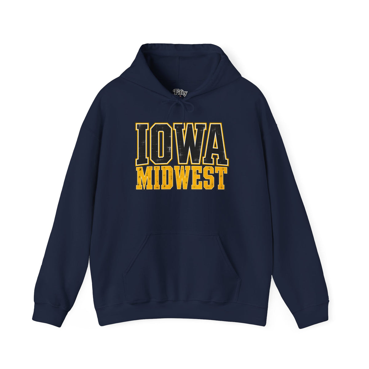 Iowa Midwest Unisex Hoodie State Name Graphic