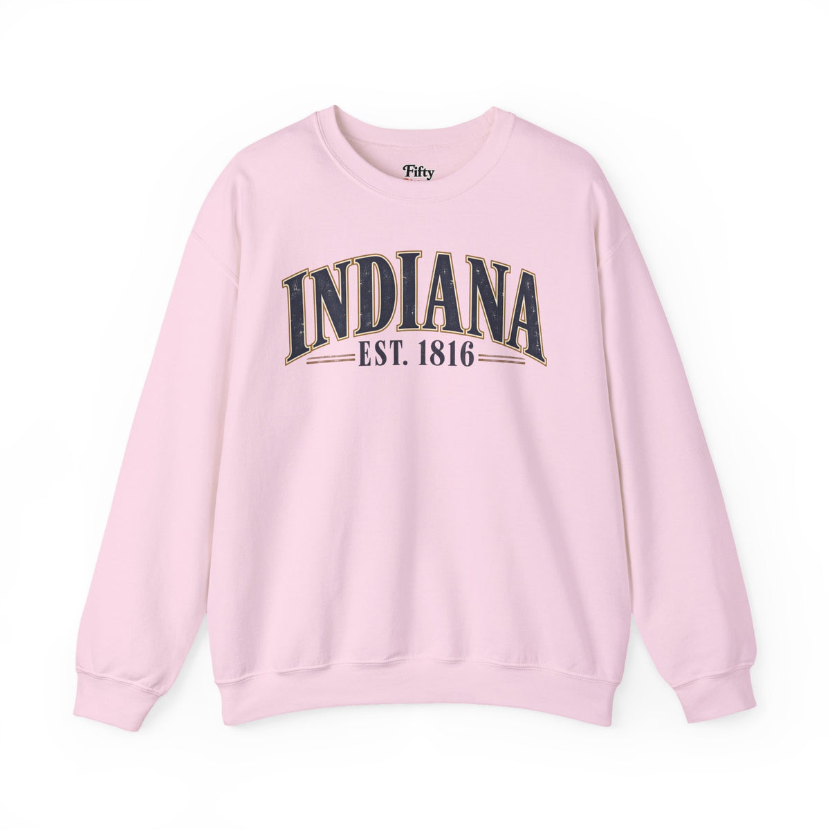 Indiana Est 1816 Unisex Crewneck Sweatshirt State Name Graphic