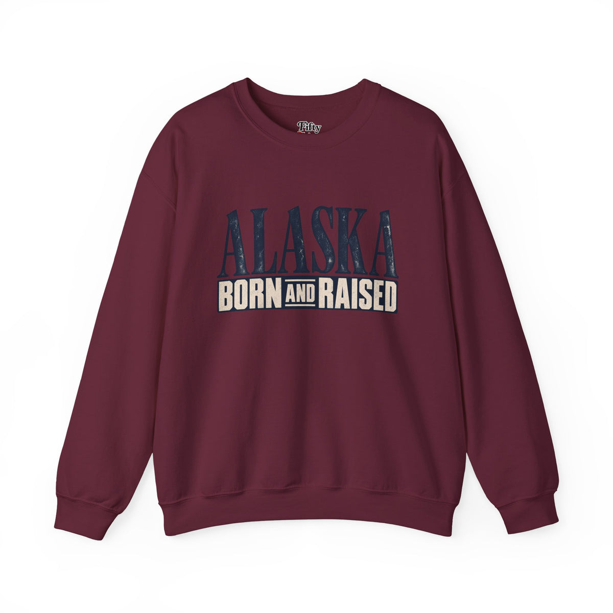 Alaska Born and Raised Premium Heritage Unisex Sweatshirt Graphic