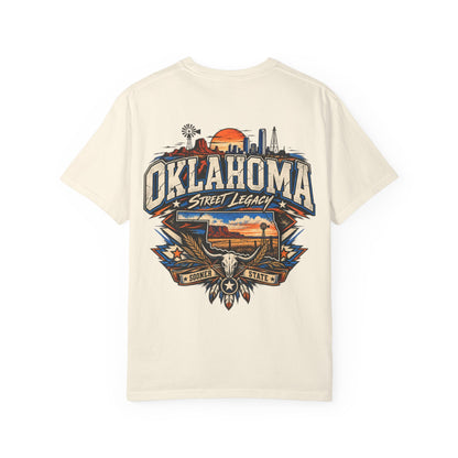 Oklahoma Street Legacy Unisex Comfort Color 1717 Streetwear Graphic Tee